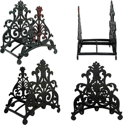 Decorative Garden Hose Holder, Hose Hanger, Heavy Duty Cast Iron Garden Yard Water Pipe Holds, Wall Mounted Hose Butler, Hose Rack Reel, 50FT 75FT 100FT Water Hose Bulter Storage (rose)