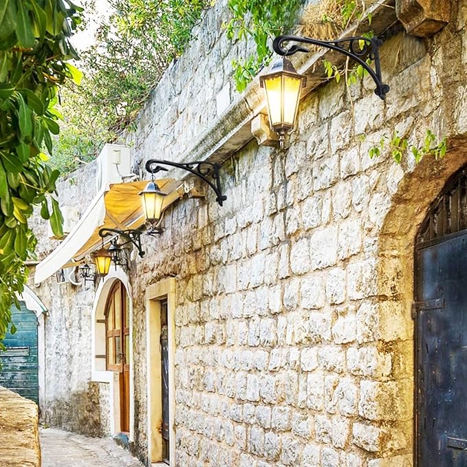 Hanging Plant Bracket, Heavy Duty Artistic Garden Hook (13 Inches/2 Pack) Thicker More Durable Rust-Resistant, for Hanging Plants, Bird Feeders, Lanterns, Potted, Outdoor Indoor Hanging Brackets Hooks