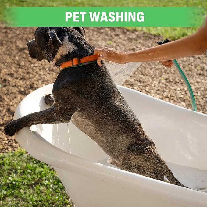 Garden Hose Nozzle with Adjustable Twist, High Pressure Hose Nozzle with Solid Brass, Jet Sweeper Nozzle Water Hose Sprayer Nozzle for Garden