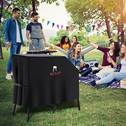 22 inch Griddle Cover for Blackstone 22 inch 17 inch Griddle with Hood and Stand, Grill Cover Exclusively Fits for Blackstone 22” Grill with Hood, 600D Heavy Duty Weather Resistant