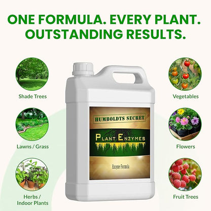 Humboldts Secret Plant Enzymes | 7,000 Active Units per mL | Root & Soil Enzyme Additive for Hydroponic and Aeroponic Systems | Boosts Growth and Root Strength for Maximum Nutrient Uptake | 32 Ounce