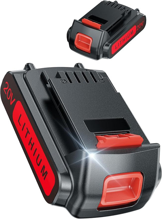 5.0Ah 20-Volt Replacement Battery for Black and Decker 20V Max Lithium Battery LBXR20 5000mAh, Compatible with Black and Decker 20v Cordless Power Tools.