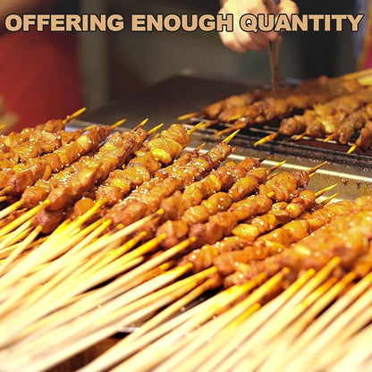 Suclain 500 Pcs Marshmallow Roasting Sticks 36" Long 5mm Thick, Smores Sticks Bamboo Skewers BBQ Kabob Grilling Barbecue Roasting Camping for Outdoor Fire Pits Campfires