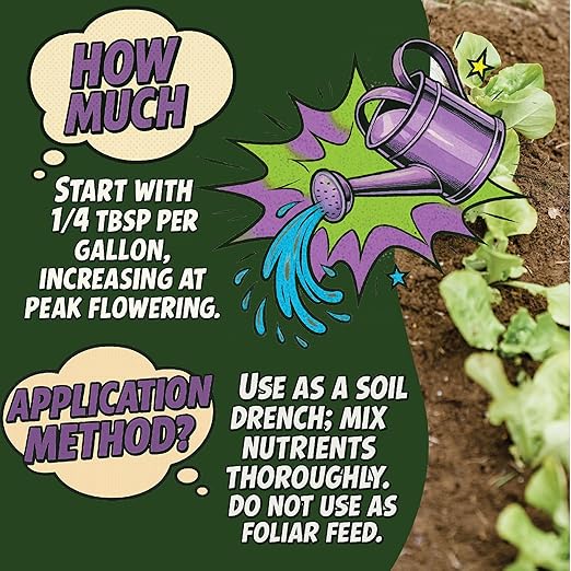 Organic Bloom Booster, Incredible Bulk 0.1-10-25. Natural Plant Food (40lb)