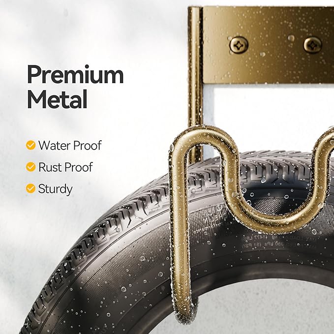 Bronze Metal Garden Hose Holder - Wall Mounted Water Hose Holder - Hose Hanger Heavy Duty for Water Hose Extension Cords Vacuum Hose (1 Pack)