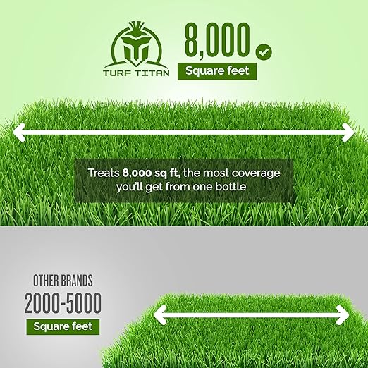 Turf Titan Hydro Holder Hose End Wetting Agent - Suspends Moisture in Your Grass Soil, Improves Water Drainage & Nutrient Uptake in Your Turf Grass, Promoting Healthy Soil - Covers 8,000 sq ft (32 oz)
