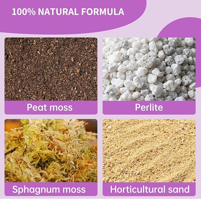 Premium Carnivorous Plant Soil for Venus Fly Trap Live Plants 2qt | New Upgraded Formula with High Drainage & Breathability