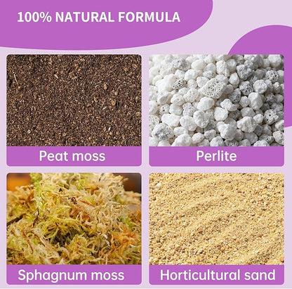 Premium Carnivorous Plant Soil for Venus Fly Trap Live Plants 4qt | New Upgraded Formula with High Drainage & Breathability