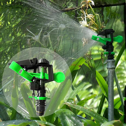 Lawn Irrigation Sprinkler Heads: Impact Sprinkler Head, Sprinklers for Yard, 2025 New Adjustable 360° Oscillating Sprinklers for Lawn, for Large Coverage Garden Grass Yard Irrigation, 5 Pcs 1/2 Inch
