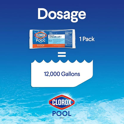 Clorox® Pool&Spa™ Shock XTRABLUE® Plus, Kills Bacteria & Algae in Swimming Pools, Swim-Ready in 15 Minutes, (12-Pack)