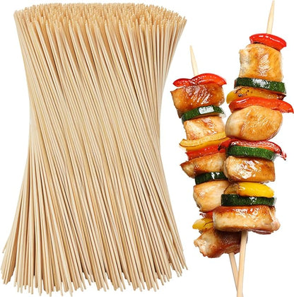 Suclain 1000 Pcs Marshmallow Roasting Sticks 12" Long 5mm Thick, Smores Sticks Bamboo Skewers BBQ Kabob Grilling Barbecue Roasting Camping for Outdoor Fire Pits Campfires