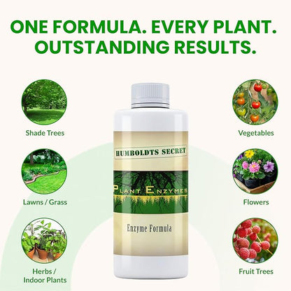 Humboldts Secret Plant Enzymes | 7,000 Active Units per mL | Root & Soil Enzyme Additive for Hydroponic and Aeroponic Systems | Boosts Growth and Root Strength for Maximum Nutrient Uptake | 2 Ounce