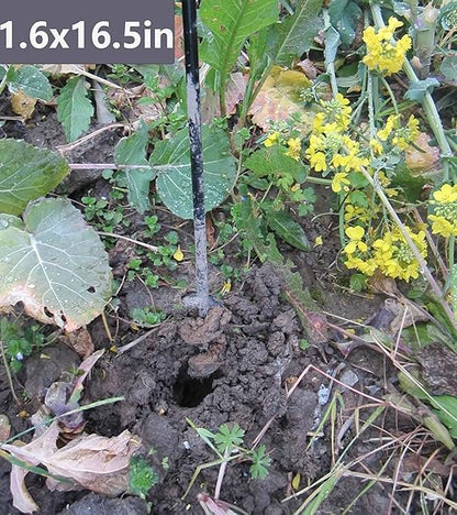 TCBWFY Garden Auger Drill Bit for Planting 1.6"x16.5"and 3.5"x16",Heavy Duty Bulb Planter Tool for Digging Holes,Compatible with 3/8" Hex Drive Drill