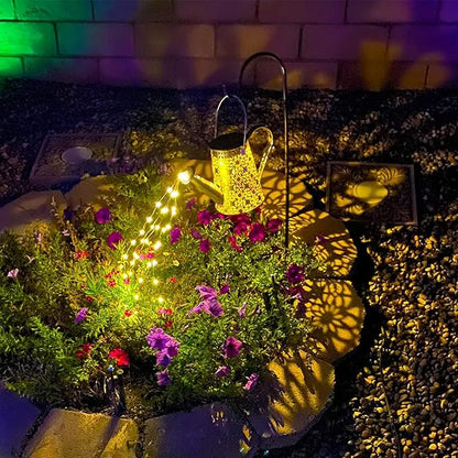 Solar Watering Can Lights, Christmas Large Retro Metal Hanging Solar Lights Outdoor Waterproof, Birthday Gifts for Women Mom Grandma Garden Decor Yard Light LED Decoration Outside for Porch Lawn Patio