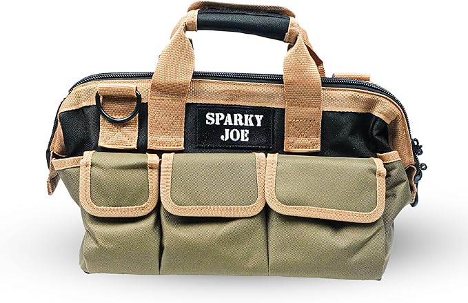 The Ryker Bag Personalized Name 14-inch Tool Bag Organizer gifts for him. Heavy Duty Tool Bags for Men/Women. Wide Mouth Tool Bag Small. 22 Pockets Toolbag mens gifts