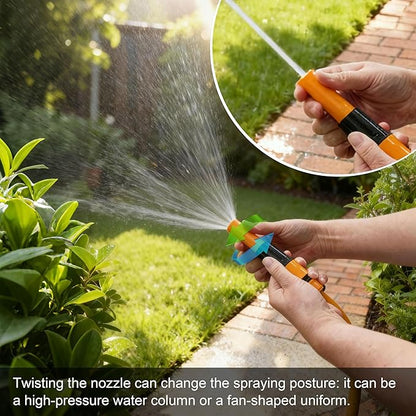 Garden Hose Connectors Fitting Set Hose Pipe Quick Connector Inlet Adapter for Reels and Carts, Water Connection, Hosepipe Fitting Fits 1/2 & 3/4 Inch Universal Tap (4 Fitting, 1 Waterstop)