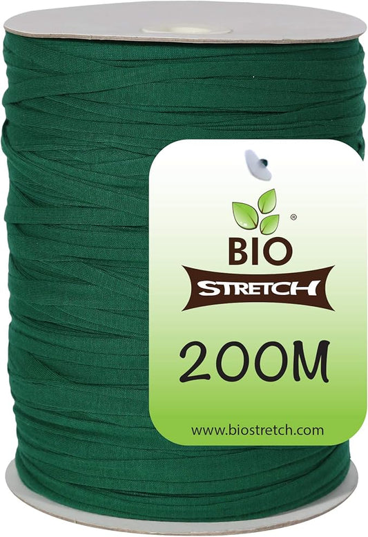 Soft Garden Plant Ties for Indoor & Outdoor Plants - Strong & Stretchy Cut-to-Length Plant Tape for Climbing Plants, Tomato Vines & Home Gardening (656 ft / 200M)