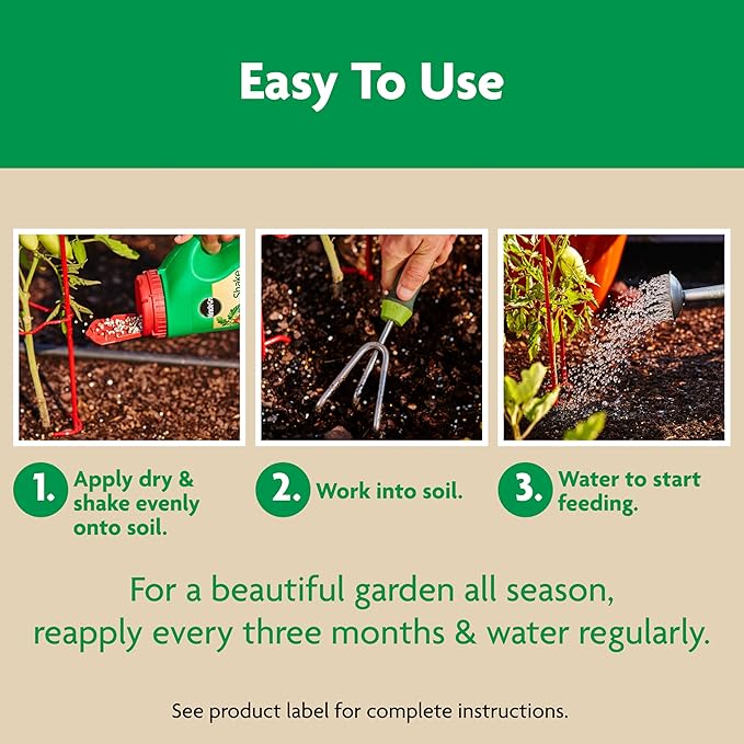 Miracle-Gro Shake 'N Feed Tomato, Fruit & Vegetable Plant Food, Plant Fertilizer, 4.5 lbs. (6-Pack)