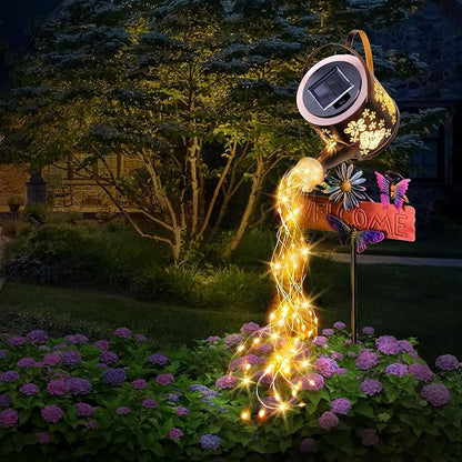 Solar Watering Can Light, Solar Lights Outdoor Decor, Garden Decor Lights for Yard, IP65 Waterproof Hanging Lantern Lights, Gifts for Women Mom, for Yard Patio Lawn Pathway Landscape