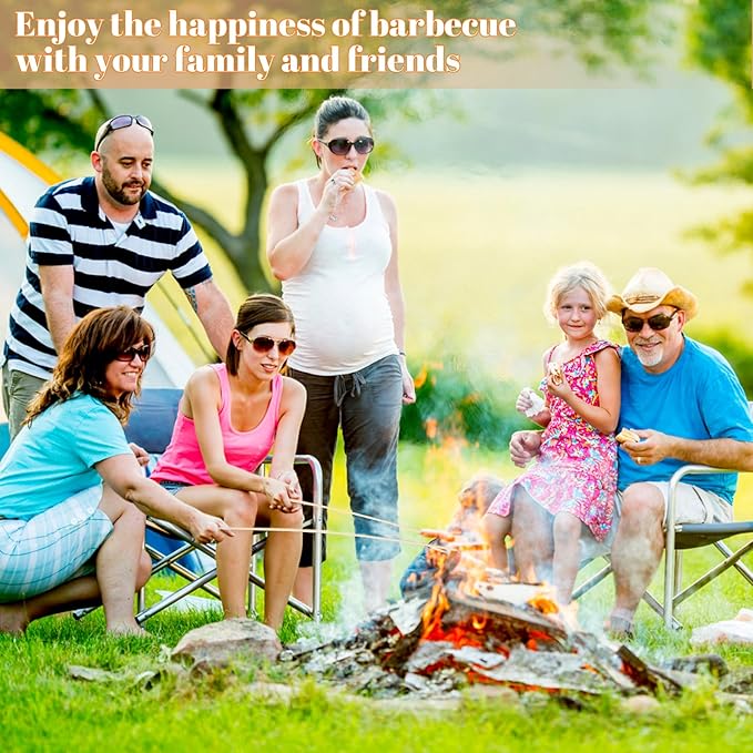 300PCS Marshmallow Roasting Sticks,30 Inch Marshmallow Sticks for Fire Pit Extra Long Wooden Sticks 5mm Thick Bamboo Skewers for Smores Roaster Barbecue Campfire,Weddings and Plant Stakes