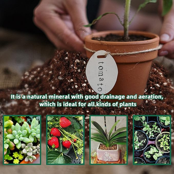 29 Quarts Perlite for Plant Soil - Amendment for Potting Soil, Improves Drainage and Aeration for Soil,Better for Root Growth…