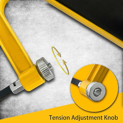 6 in. Mini Hacksaw & mitre Block Set - 150mm Extra Fine Cut Hack Saw with Bi-Metal Blade