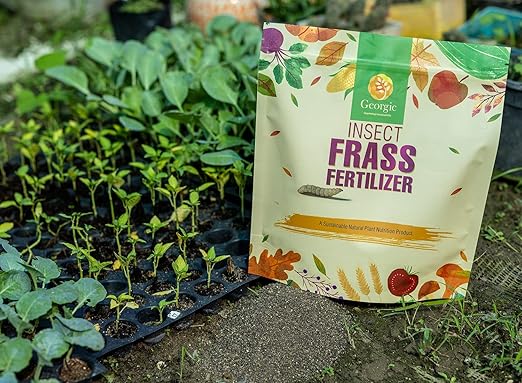 Insect Frass Fertilizer -100% Organic All-Purpose Plant Food & Soil Amendment, Natural Nutrients for Houseplants, Gardens & Lawns, 3 lb Bag