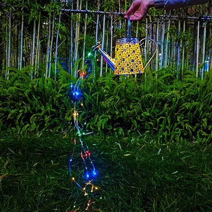 VOOKRY Solar Watering Can Lights, Outdoor Large Hanging Lantern Waterproof, Multicolor Retro Metal Solar Lights for Patio Yard Porch Lawn Garden Christmas Decor Gifts for Mom Women Grandma Birthday