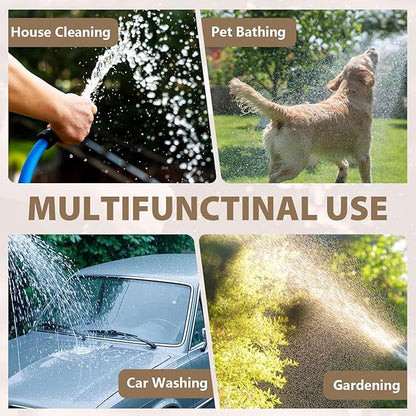 5/8" Hot/Cold Water Hose 20ft, -50℉ To 190℉ Heavy Duty,Flexible,Burst 600 Psi 3/4" Brass Fittings with Swivel Grip Handle for Outdoor,Yard, Farm, Blue