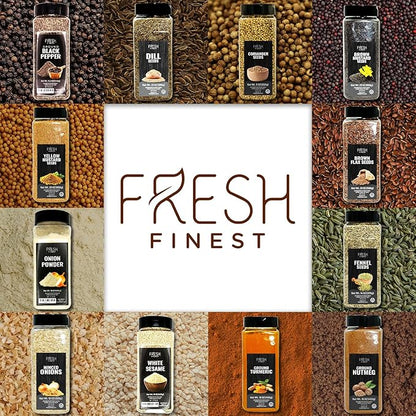 Fresh Finest Fennel Seeds, Premium Whole Fennel Seed for Cooking, Baking, Digestive Health, Non GMO, All Natural - 370G (13.05oz)