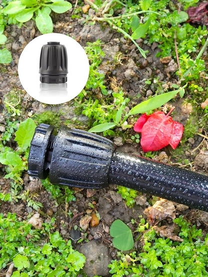Kalolary 12PCS 1/2" Irrigation Fittings Drip Irrigation End Cap for (1/2" ID x0.6-0.63" OD) Tubing Anti-Drop Irrigation Fitting End Plug for Drip Tubing (1/2 End Caps)