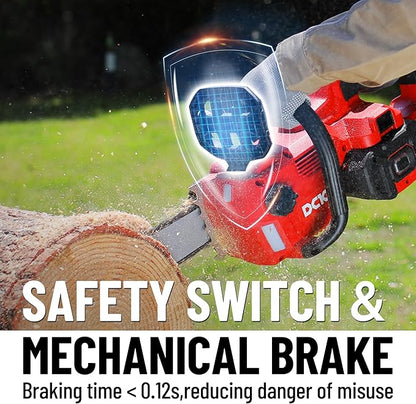 58V Cordless Chainsaw Electric Brushless Chain Saw, 16 Inch Battery Powered Chainsaw with 4.0Ah Battery and 5A Charger for Wood Cutting, Light Felling, Limbing, Firewood, Pruning (KDCS58161BDM)
