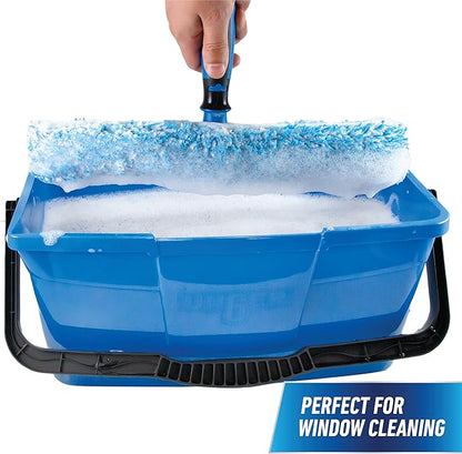 Unger Professional 3 Gallon Bucket – Compact Cleaning Bucket, Comfort-Grip Handle, 2 Pour Spouts, Portable Cleaning Supplies, Plastic Mop Bucket for Floor, Window & Household Cleaning