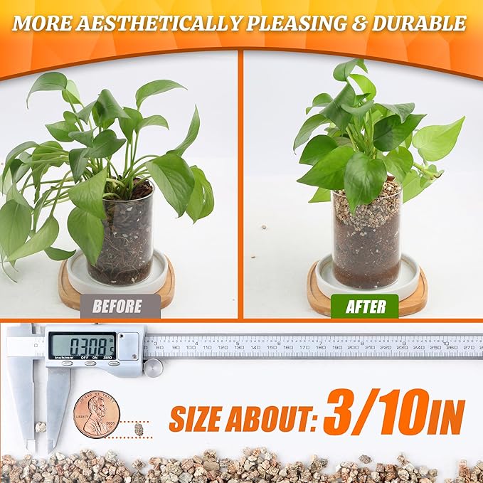 AVALUTION 9QT Vermiculite - Organic Vermiculite for Plants Horticultural Coarse Vermiculite Natural Soil Additive for Potted Plants Gardening Mushrooms Seed Starting