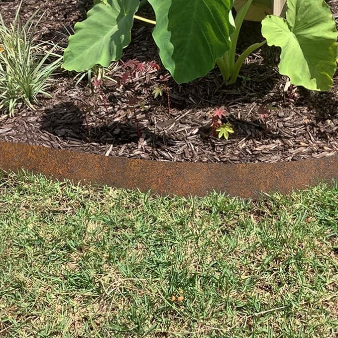 Edging for Landscaping,Flower Bed Border | 33 Feet Metal Decorative Fence Barrier for Garden Patio Backyard Landscape Flower Bed Outdoor