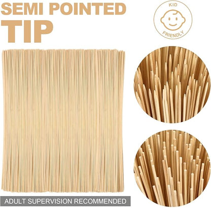 Suclain 500 Pcs Marshmallow Roasting Sticks 36" Long 5mm Thick, Smores Sticks Bamboo Skewers BBQ Kabob Grilling Barbecue Roasting Camping for Outdoor Fire Pits Campfires