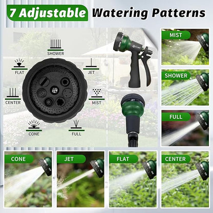 AUTOMAN Garden Hose Nozzle, Water Sprayer Nozzle with 7 Adjustable Watering Patterns,Slip Resistant Nozzle for Plants,Lawn,Washing Cars,Window Cleaning,Showering Pets & Outdoor Fun.