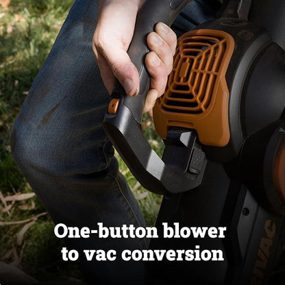WORX WG512 12 Amp Trivac, 3 in 1 Electric Leaf Blower, Leaf Vacuum & Leaf Mulcher for Lawn Care