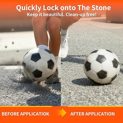 Mulch Glue, 32OZ Rock Glue for Landscaping, Gravel Binder & Decomposed Granite Stabilizer, Non-Toxic Weather-Resistant Safe Mulch Lock Gravel Stabilizer for Paths, Patios & Garden Borders