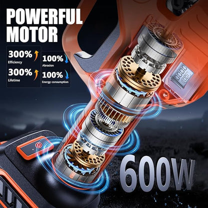 Electric Pruning Shears Cordless, [1.6'' Cutting Diameter] Professional Battery Powered Pruner, Garden Scissors for Tree Trimming Branch Cutter [SK5 Blades] [Brushless Motor] [LCD Display]