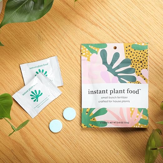 Houseplant Fertilizer & Indoor Plant Food | Self-Dissolving Tablets | Make Feeding Your Plants a Breeze | Instant Plant Food (4 Tablets)