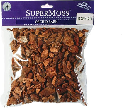 SuperMoss (23202) Orchid Potting Bark, Natural, 2oz