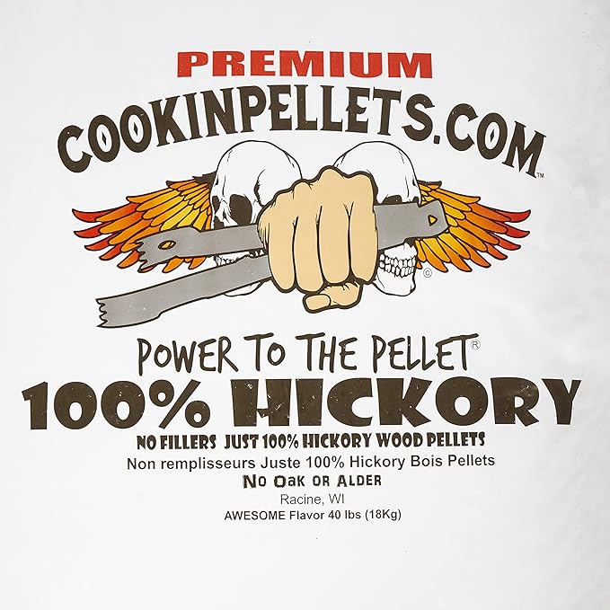 CookinPellets Black Cherry Smoker Smoking Hardwood Wood Pellets Bundle w/CookinPellets Premium Hickory Grill Smoker Smoking Wood Pellets, 40 Lb Bags