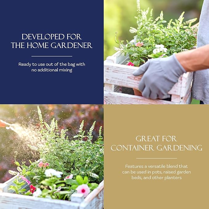 Michigan Peat Garden Magic Potting Soil Mix, General-Purpose Potting Soil for Indoor or Outdoor Container Gardening, 20-Pound Bag, 4 Pack