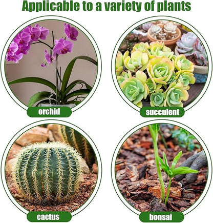 Orchid Bark 1qt, Natural Pine Bark Mulch for Plants, Great for Orchids, Succulents, Cactus, Bonsai, Ideal for Houseplant Mulch