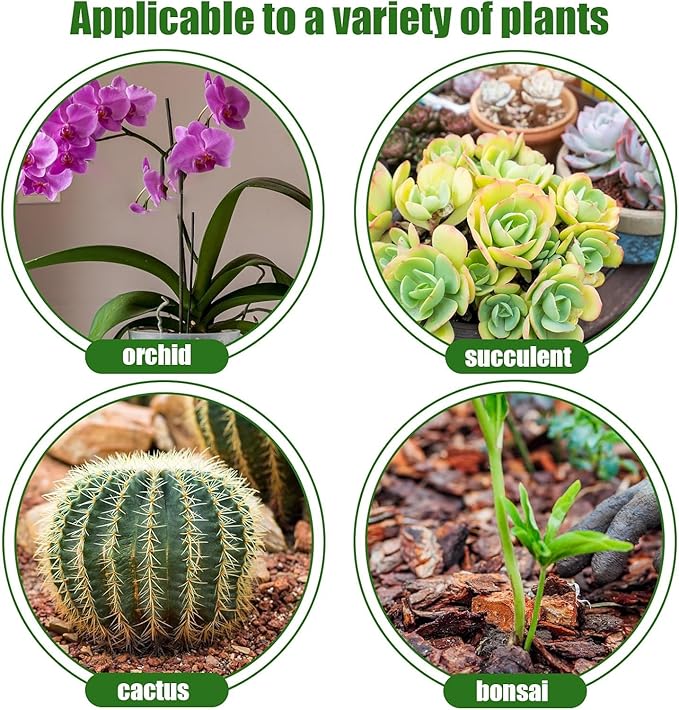 Orchid Bark 2qt, Natural Pine Bark Mulch for Plants, Great for Orchids, Succulents, Cactus, Bonsai, Ideal for Houseplant Mulch