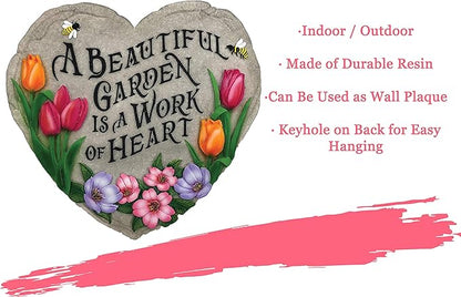 Spoontiques - Garden Décor - Beautiful Garden Stepping Stone - Decorative Stone for Garden