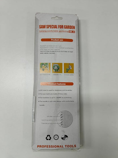 Folding Hand Saw 10 Inch Portable Foldable Pruning Saw with Triple-Cut SK5 Blade for Gardening Wood Cutting Tree Trimming Outdoor Camping Hunting Survival