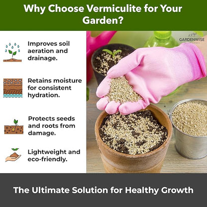 Organic Superfine Vermiculite for Indoor Gardening Plants and Mushrooms – Enhances Soil Aeration, Seed Germination, Rooting Cuttings – Small Packages and Bulk (Vermiculite Grade 1-Superfine,15 quarts)