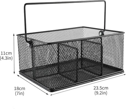 Garden Tools 8-Piece,Black Metal Mesh Garden Basket with Handle,Gardening Hand Tool Set with Pruning Shears,Gloves,Stainless Steel Weed Puller Tool,Ideal Gardening Gifts for Women Men